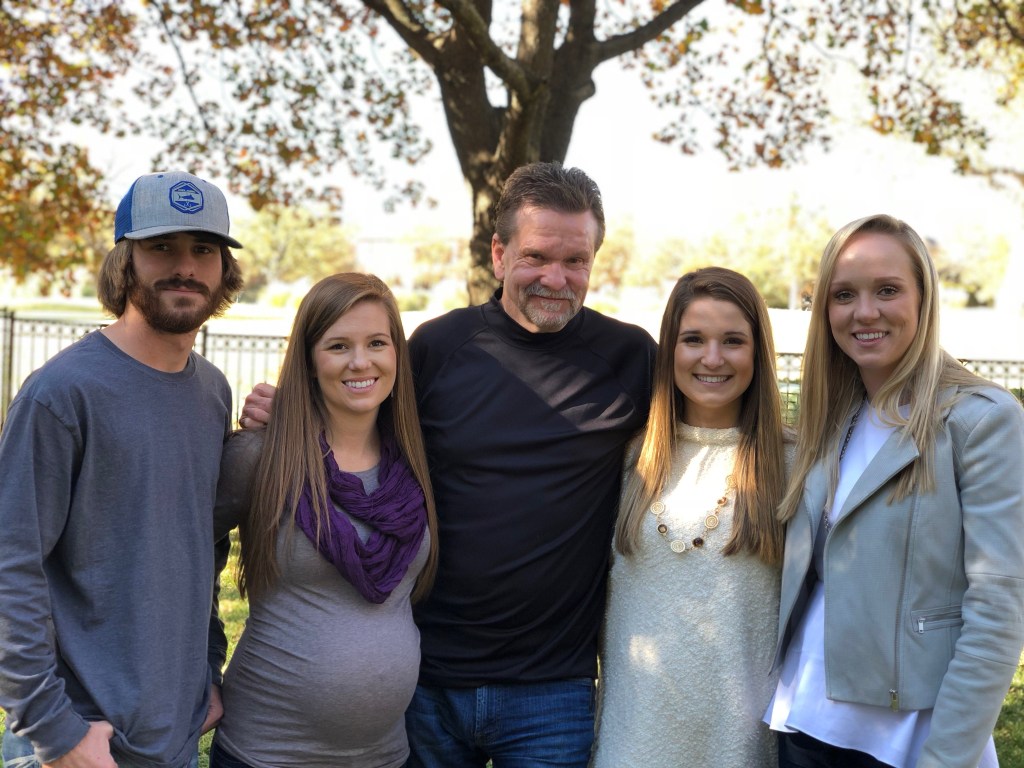Picture of Mickey Redwine with his four children